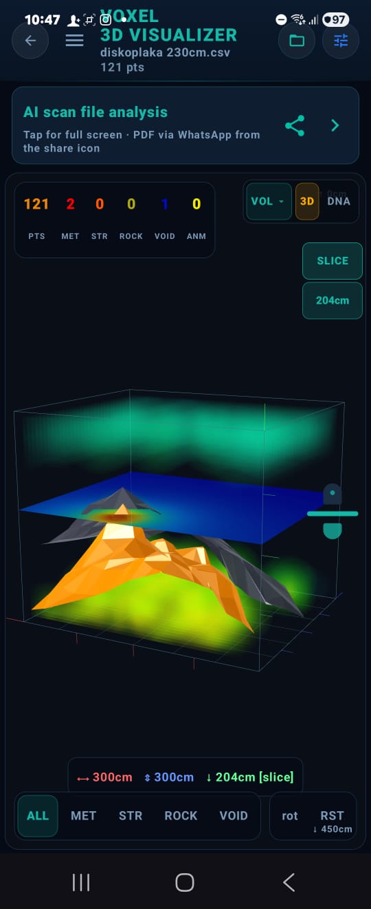 VOXEL 3D Visualizer — AI scan analysis